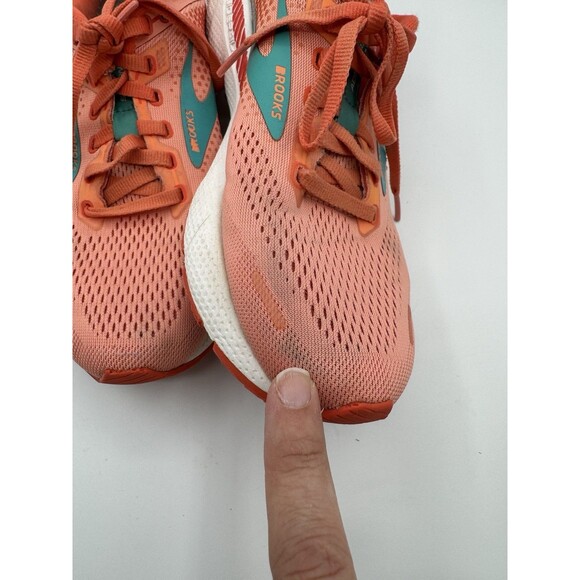 Brooks Adrenaline GTS 22 Women’s 7.5 B Coral Orange Running Shoes Sneakers - Picture 4 of 10
